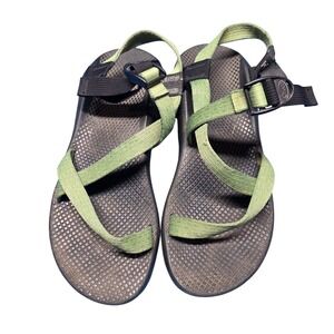 Chaco Z1 Classic Sport Sandals Water Ready Green Black Women Hiking Gorpcore